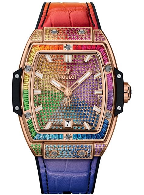 hublot watch spirit of big bang sapphire rainbow|Hublot big bang rainbow.